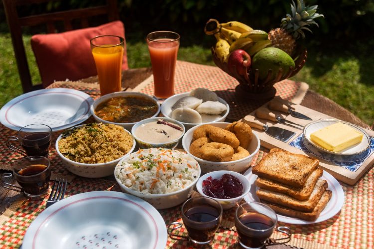 Breakfast at Nandavan, Tamil nadu
