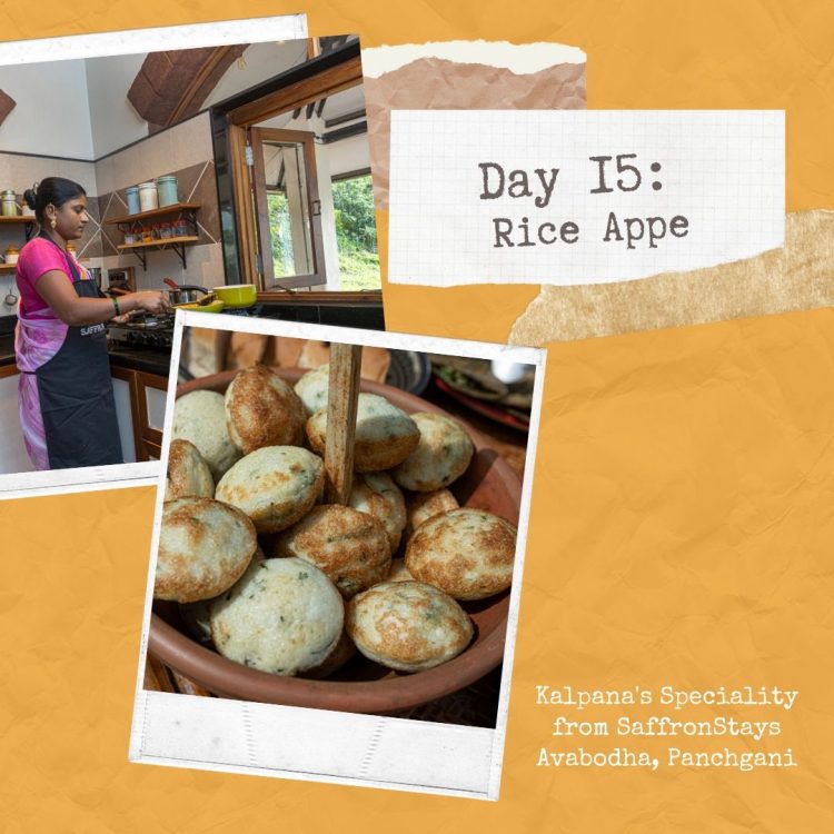 Rice Appe - SaffronStays Avabodha, Panchgani